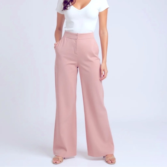 Express Pants - Express Pink Satin Dress Pants | High Waist, NWOT